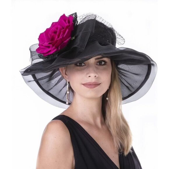 Accessories - Women's Organza Church Kentucky Derby Fascinator Bridal Tea Party Wedding Hat